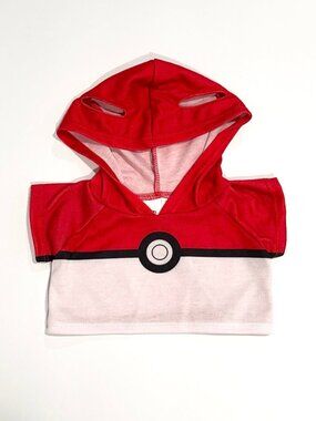 Build-A-Bear Workshop Authentic Pokémon Ultra Ball Short Sleeve Hoodie T-Shirt